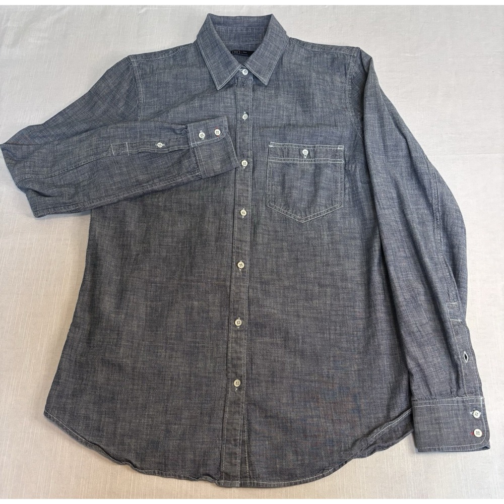 Gap For Men Size - LG Tall Long Sleeve 100% Cotton Blue Button Down